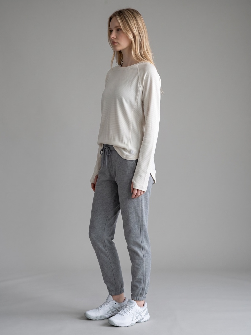 Avalanche Light Gray Drawstring Jogger Pants